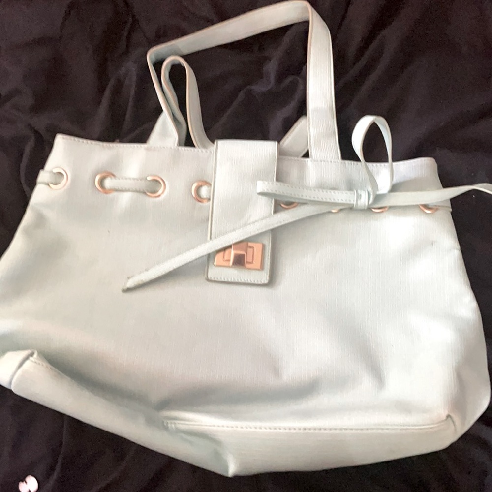 Just fab teal shoulder bag